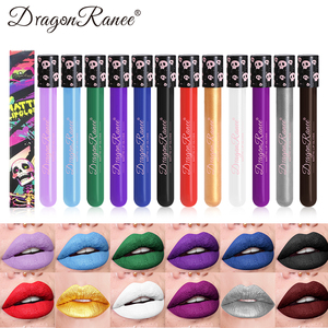 Impermeable y fácil <span class=keywords><strong>de</strong></span> colorear maquillaje <span class=keywords><strong>de</strong></span> <span class=keywords><strong>Halloween</strong></span> Sexy rojo vampiro líquido lápiz labial mate blanco negro brillo <span class=keywords><strong>de</strong></span> labios pintura corporal Facial - Product Image 2