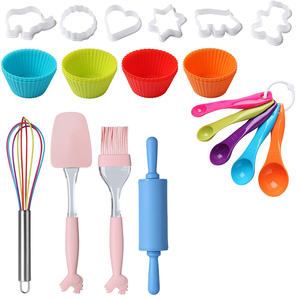 ชุดอบขนมสำหรับเด็กของแท้พร้อมสูตรอาหาร39ชิ้นถ้วยมัฟฟินคัพเค้ก - Product Image 3