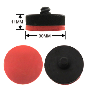 1.2 inç <span class=keywords><strong>30MM</strong></span> PSA kırmızı rulo kilit zımpara disk yedekleme Pad zımpara parlatma bitirme için aşındırıcı hızlı değişim destek plakası - Product Image 3
