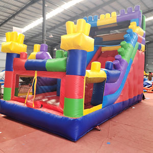 Gorila de bloque de castillo inflable comercial al aire libre de Venta caliente con tobogán seco para niños gorila y toboganes hinchables populares - Product Image 3