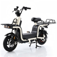 Scooter électrique pliable intelligent 60V 20Ah 350W avec GPS, haute puissance, pour livraison de repas, longue autonomie, vélo cargo avec boîte de rangement et moyeu arrière