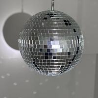 Kit boule disco miroir 20 cm avec moteur AC et projecteur - Boule scintillante rotative pour KTV, bar, mariage, DJ, décoration d'ambiance de scène