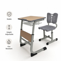 Meubles de classe scolaire modernes en MDF très vendus, ensembles de table et de chaise pour étudiants, enfants, adolescents