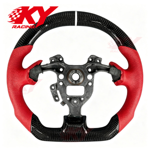 พวงมาลัยคาร์บอนไฟเบอร์แข่งแบบกำหนดเองสำหรับฮอนด้า S2000 AP Acura RSX Type S Honda Civic Si รองรับจอแสดงผล LED rpm - Product Image 4