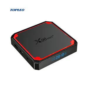 Topleo decoder internet tv set top box streaming media player ott 4K HD x96 mini smart android tv box