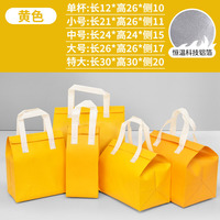 Sac isotherme à emporter en feuille d'aluminium non tissée imperméable à l'eau de taille de logo personnalisé en gros sac isotherme à isolation thermique à usage intensif