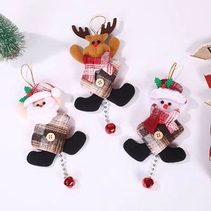 Wholesale Custom Mini Fabric Christmas Bells - Low MOQ Reindeer/Santa/Snowman Festive Decor - Product Image 1
