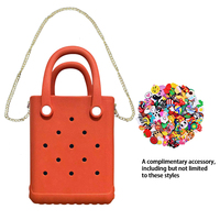 Sac fourre-tout élégant et tendance pour femme, en mousse EVA imperméable, idéal pour le supermarché, sac à main en silicone couleur bonbon, sac de plage