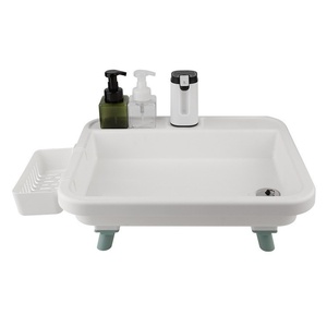 Station de lavage de vaisselle portable, évier de camping pliable avec poignée, baignoire et lavabo polyvalent, station de lavage de vaisselle de camping en plein air, randonnée