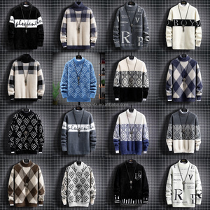 Tùy chỉnh mùa đông áo thun thiết kế áo len mới của nam giới cộng với kích thước của nam giới quần áo Áo len nhà máy bán buôn - Product Image 2