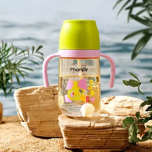 Biberon da viaggio in plastica PPSU anticolica naturale per neonati biberon da viaggio biberon portatile per bambini veloci all'ingrosso