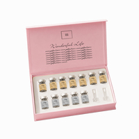 Boîte d'emballage en carton noir magnétique recyclable haut de gamme avec revêtement UV et pelliculage mat, capacité 2ml/3ml, rigide, pour crème contour des yeux