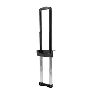 Low MOQ right angle Telescopic Luggage Handle 90 degree retractable Trolley system for Travel Bags