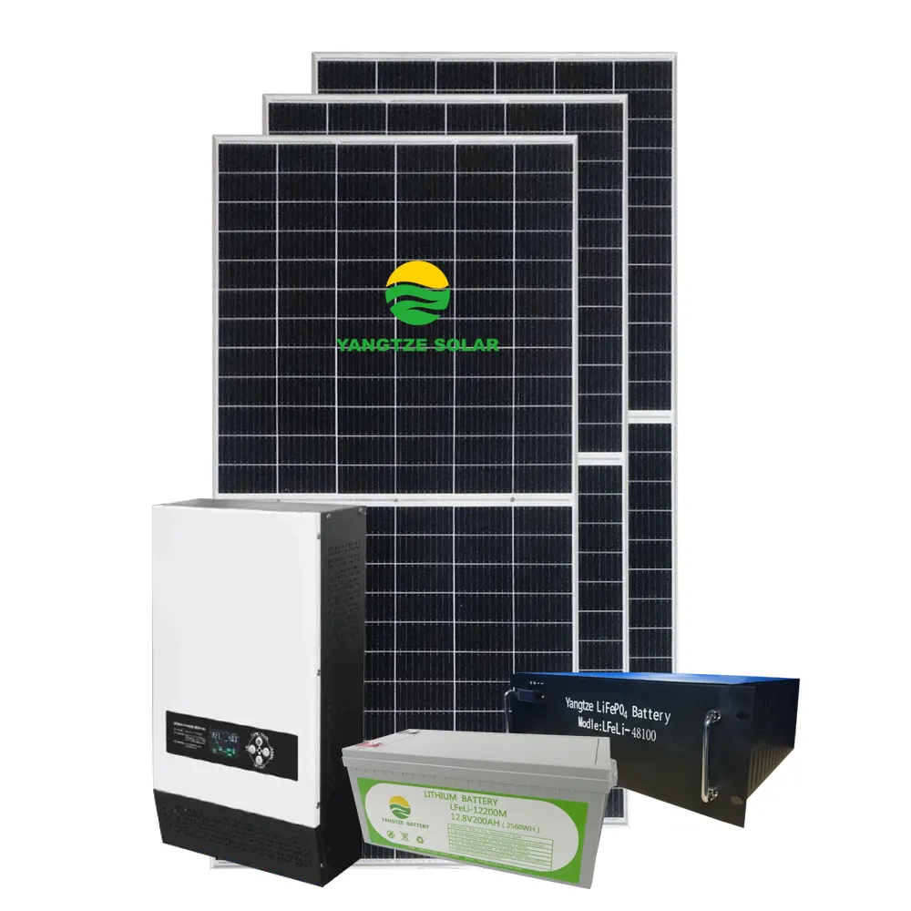 Livraison gratuite 5kw système hybride solaire avec contrôleur de charge MPPT