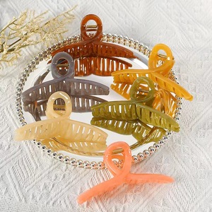 Large Plastic Hair <b>Clips</b> 13 Cm Gripper Mixed Jade Color Women Casual <b>Spring</b> 2023 - Product Image 1