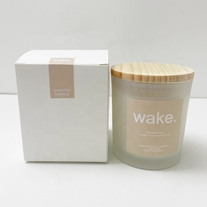 OEM Custom Scented <strong>Candles</strong> <strong>Gift</strong> <strong>Set</strong> Private Label Luxury Soy Wax Aromatic <strong>Candle</strong> Glass Jars Wholesale White <strong>Candle</strong> with Wood Lid - Product Image 6