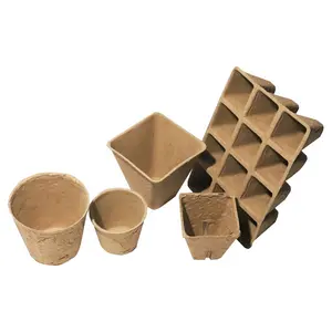 Manufacturers wholesale cheap garden plant paper pulp 1gallon nursery pots Hot sale eco friendly flower seedling pot