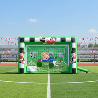 But de football gonflable pour tir au but, défi de vitesse, cible de tir, jeu de football gonflable