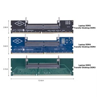 Tarjeta Adaptadora de Memoria de Laptop a Escritorio, Conector SO-DIMM a PC DIMM DDR3 DDR4 DDR5 RAM, en Stock