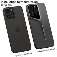 Coque de téléphone portable ultra-mince sensible à la peau pour iPhone 15 16 modèles gaine anti-chute lame guerrier gommage 14