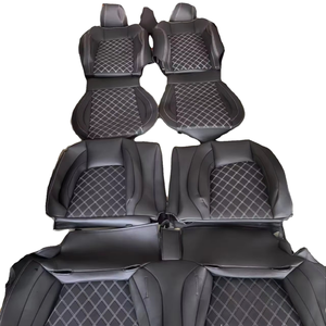 Housse de siège <span class=keywords><strong>auto</strong></span> complète en <span class=keywords><strong>cuir</strong></span> de luxe sur mesure pour Ford Mustang, 5 pièces, antidérapante, toutes saisons, ajustement parfait - Product Image 1