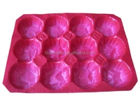 Inserts en plastique PP/PET pour barquettes à fruits, fournis par l'usine, pour l'emballage des barquettes à cavités pour pommes, mangues, papayes, tomates, avocats et légumes