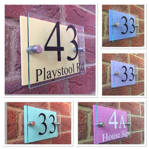 Moderne 3D Lumineux Acrylique Métal Dogital Porte Numéros 3D Maison Chambre Numéro Signe pour la Maison Adresse Plaques pour Hôtels Acier Laiton - Product Image 4