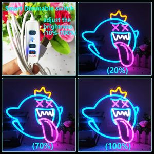 ป้ายไฟนีออน LED แบบยืดหยุ่นสั่งทำได้ ป้องกันน้ำ IP65 ออกแบบฟรี ปรับความสว่างได้ ความยาว 10 เมตร สำหรับธุรกิจ งานวันเกิด งานปาร์ตี้ ใช้ในบ้าน - Product Image 4