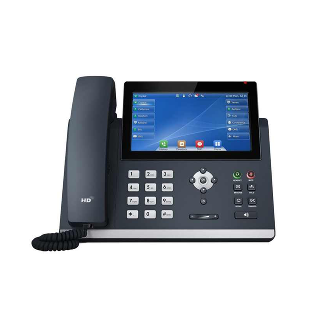 SIP-T48U IP Phone 16 VoIP Accounts Dual USB ports, dual-port Gigabit Ethernet PoE Enterprise Ip Telephone