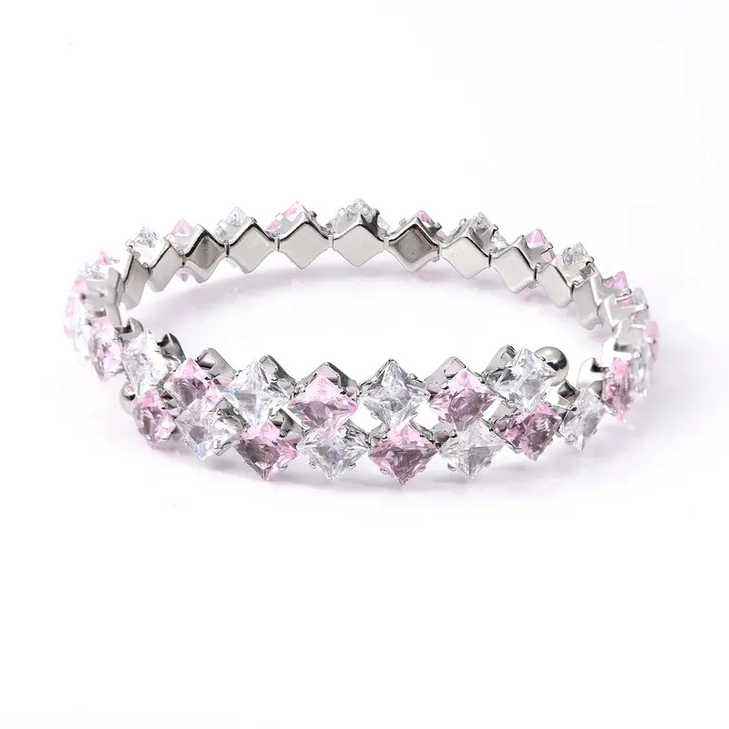 Pink + white diamond