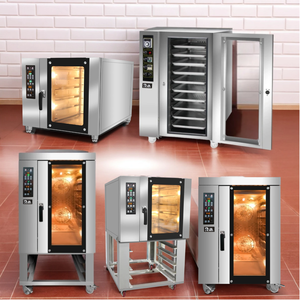 Hornos de Convección Comerciales a Gas y Eléctricos para Hornear Pasteles, Tartas de Carne, Pescado, Pan, Dulces y Galletas, en Venta para Panadería - Product Image 3