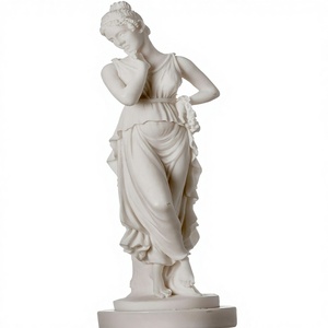 Magnifique statue <span class=keywords><strong>de</strong></span> <span class=keywords><strong>la</strong></span> <span class=keywords><strong>déesse</strong></span> <span class=keywords><strong>grecque</strong></span> Persephone, <span class=keywords><strong>déesse</strong></span> du monde souterrain, avec fleurs et végétation printanières et motif floral, 7 pouces - Product Image 1