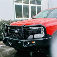 ECOCALO 4X4 Offroad Barre de protection arrière en acier poli, ensemble complet avec barre de remorquage et éclairage pour T9 After Market