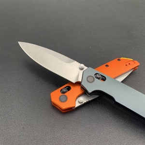 Mini couteau pliant Iridium Dura Lock avec lame en acier inoxydable 8cr18Mov, dos droit, manche en alliage d'aluminium personnalisable OEM pour - Product Image 3