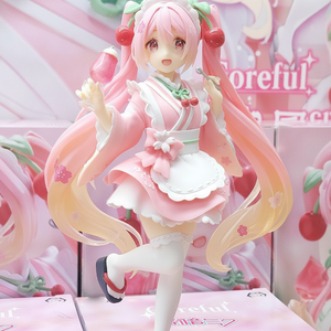 Figura Coleccionable de Anime <span class=keywords><strong>Sakura</strong></span> <span class=keywords><strong>Miku</strong></span>, Estilo Casa de Té Japonesa, ABS PVC, Licencia Oficial, en Caja Original, Disponible al por Mayor - Product Image 2