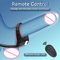 Kabellos Gesteuerter Herren-Masturbator, Vibrierender Perlenring, Sperma-Ring, Analplug, Vibrationsring, Sexspielzeug für Männer