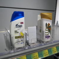 Poussoir acrylique d'étagère de merchandising pour la cigarette avec le diviseur