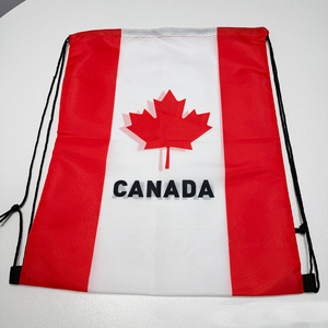 Sac en toile à cordon de serrage en coton, imprimé avec logo personnalisé sur le thème des équipes de football, idéal pour les jours de match au Mexique, vente en gros de luxe - Product Image 4