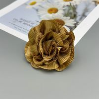 Personnalisé à la main fleur rayé crêpe tissu fleur bricolage couvre-chef corsage personnalisable dans n'importe quelle taille et couleur