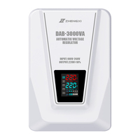 Stabilisateur de tension automatique monophasé 3KVA 5KVA à commande par relais AVR 220V, régulateur de tension mural pour toute la maison