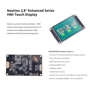 NEXTION NX3224K028 2.8" หน้าจอสัมผัสแบบต้านทาน HMI ซีรีส์ที่ปรับปรุงแล้ว UASRT TFT LCD โมดูลเข้ากันได้กับอาร์ดูโน่ L118 - Product Image 1