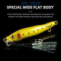 Leurre de pêche Slow Pitch Metal Jig, motif écailles 3D avec hameçons assistés, appât dur pour eau salée et eau douce, pour bar et bar à queue (7g-30g)