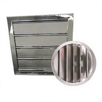 Grille d'aération en acier inoxydable avec maille carrée, persienne ronde et diffuseur pyramidal pour l'alimentation en air par montage au plafond ou au mur