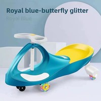 Voiture à bascule pour enfants, voiture à bascule en plastique pour enfants, voiture à bascule pour bébés de 1 à 3 à 6 ans, roues silencieuses omnidirectionnelles, anti-basculement