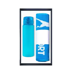 Special Event Gifts Sports Towel Sport Water Bottle Plastic Customer Giveaways