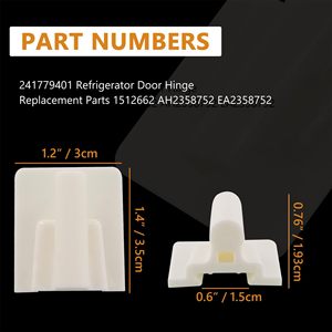 Perno de bisagra para puerta de refrigerador AH2358752, pieza de repuesto de plástico, fácil instalación, uso doméstico - Product Image 2