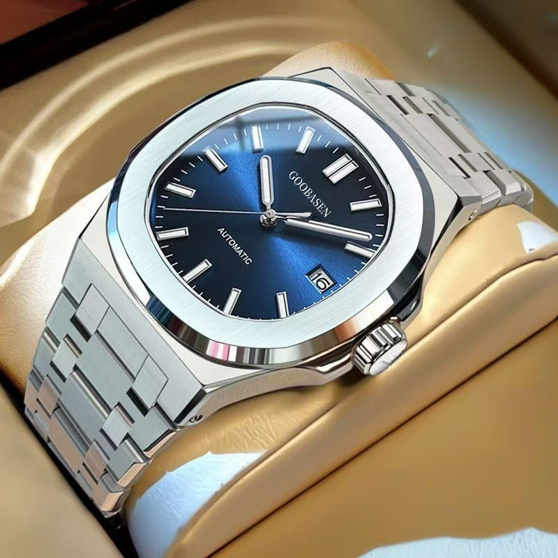 A96 Silver Steel Deep Blue Face