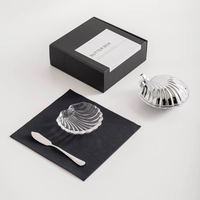 Boîte à beurre et à noix en forme de coquille, style européen, ouverte, pour la décoration de la table à la maison, fabriquée en Chine