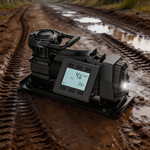 Compresseur d'air portable pour pneus de voiture VOLCANO 150 PSI, contrôlé par téléphone portable - Product Image 1