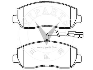 OEM 93167551 Set pastiglie freno a disco dell'asse anteriore D1984-9212 nuove parti del sistema di frenatura automatica Terbon - Product Image 2